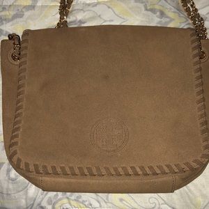 Tory Burch Marion brown suede